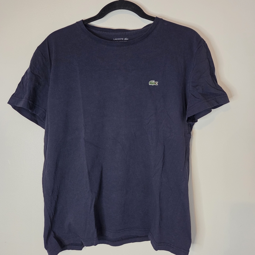 Lacoste Navy Blue T-Shirt Pima Cotton